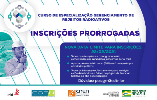 Inscrições prorrogadas